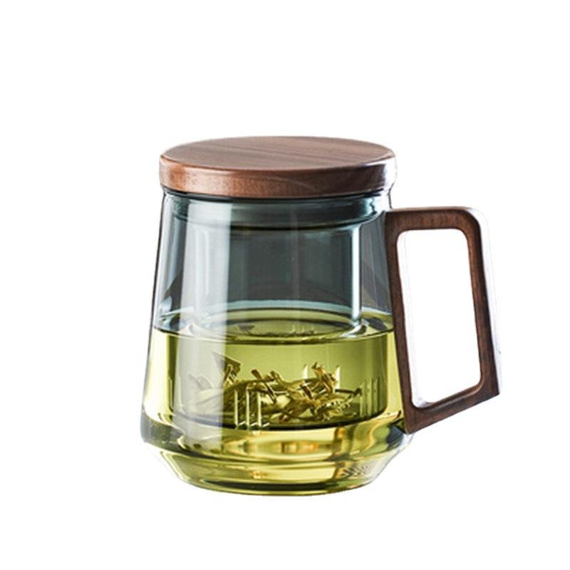 525ml WoodBrew Glass Tea Cup