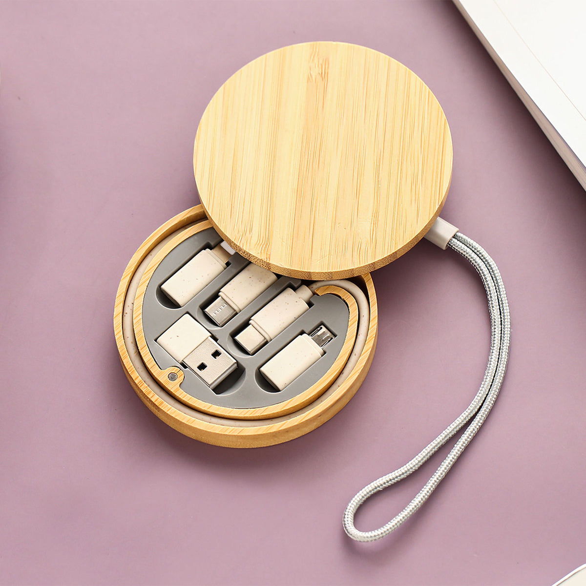 Eco Bamboo Charging Cable Kit