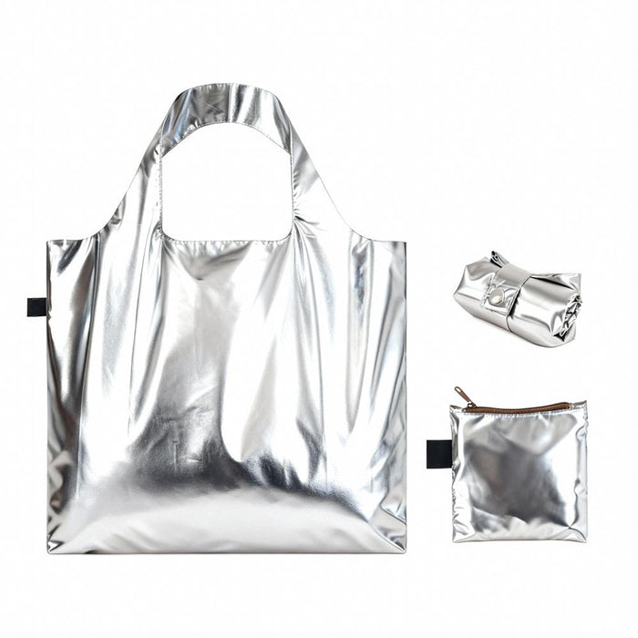 Metallic Foldaway Tote Bag