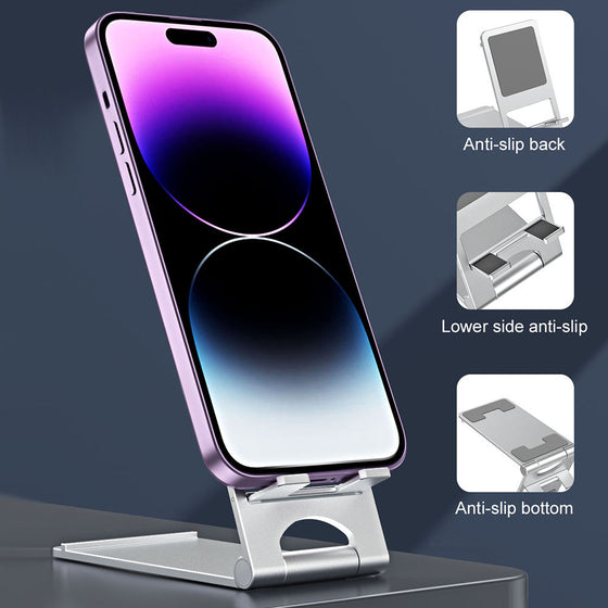 Foldable Aluminium Phone Stand - hover image
