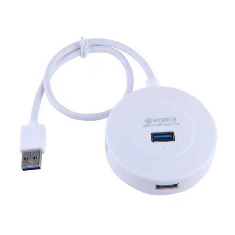 Compact 4-Port USB Charging Hub