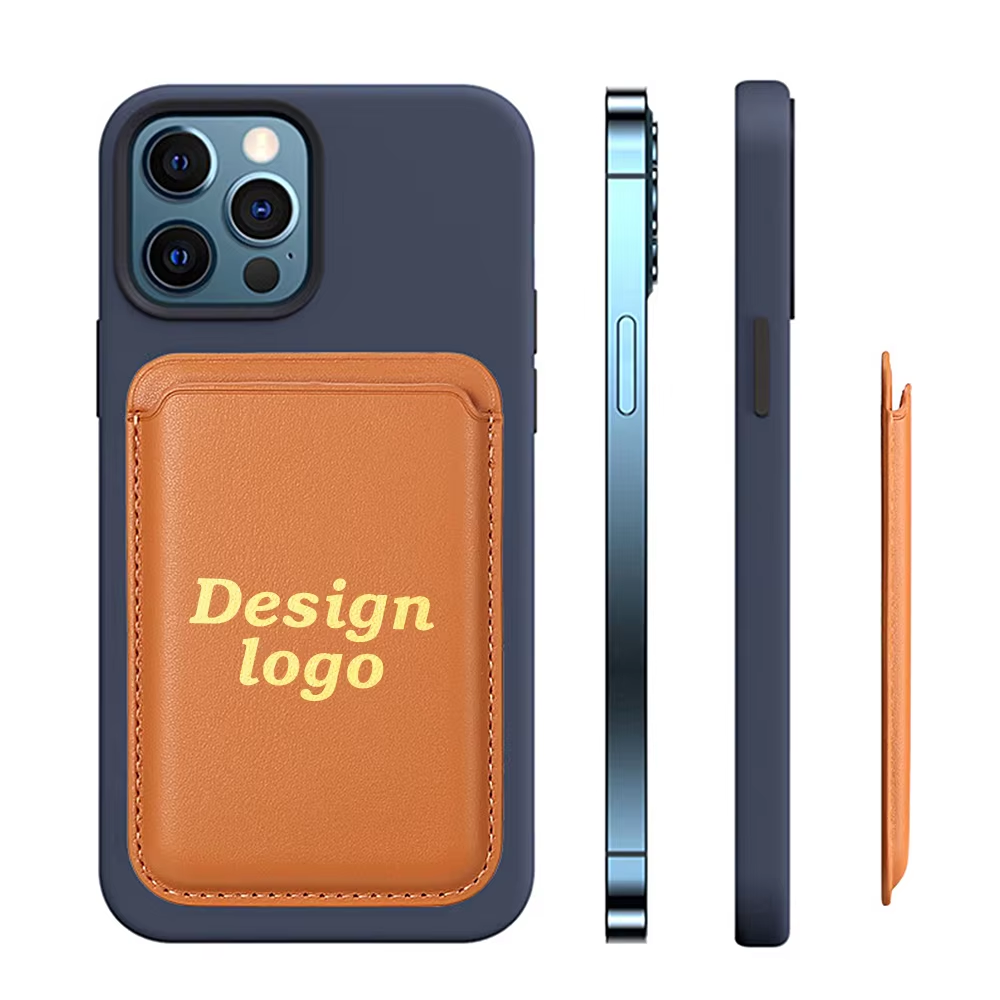 Slim Magnetic PU Leather Card Holder