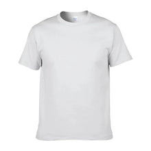 Plus Size 100% Cotton 150 GSM Custom Logo Printed Solid Color Lightweight Breathable O-Neck T-Shirt Men European Size Plain Dyed