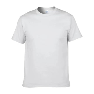 Plus Size 100% Cotton 150 GSM Custom Logo Printed Solid Color Lightweight Breathable O-Neck T-Shirt Men European Size Plain Dyed
