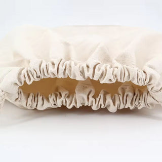 Cork Accent Canvas Drawstring Bag