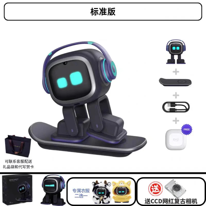 EMO Smart Home Robot AI Voice Interaction Emotional Companion Desktop Pet Interactive Robot Toy Gift for Children