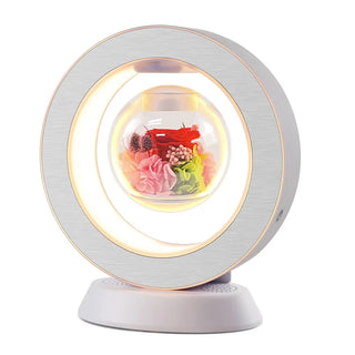 Smart AI Acrylic for Speaker Magnetic Levitation Eternal Flower Desktop Ornament Perpetual Motion Toy Gift Patent