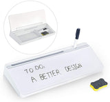 Desktop Glass Whiteboard with Storage Tray