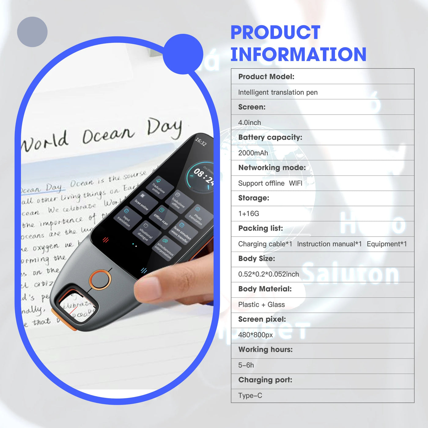 High-end All-round AI Translation Device - the Ideal Technological Gift for Customers, Students and Travel Companions