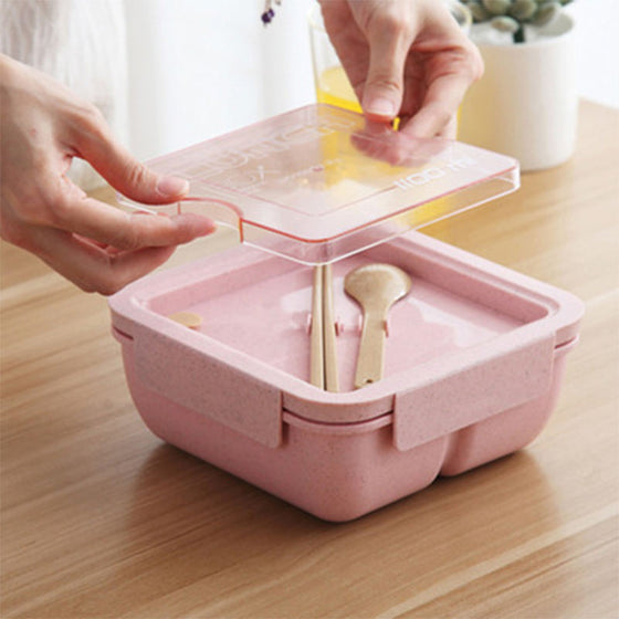 1100ml Wheat Straw Meal Prep Lunch Box - hover image