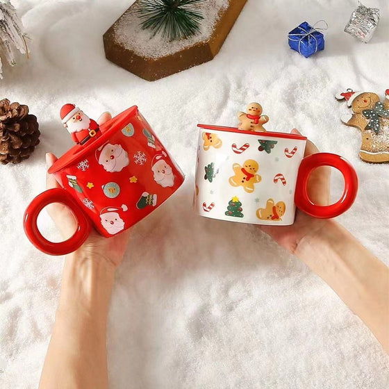FestiSip 460ml Christmas Ceramic Mug - hover image