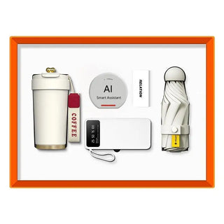 Innovative Smart Products Wireless Mouse and Bt Speaker AI Assistant Umbrella Gift Set for Promotions Ai Smart Speaker