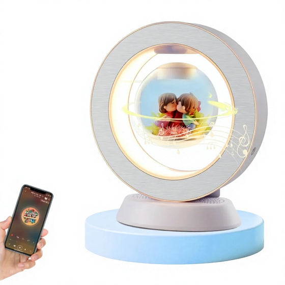 Smart AI Acrylic for Speaker Magnetic Levitation Eternal Flower Desktop Ornament Perpetual Motion Toy Gift Patent