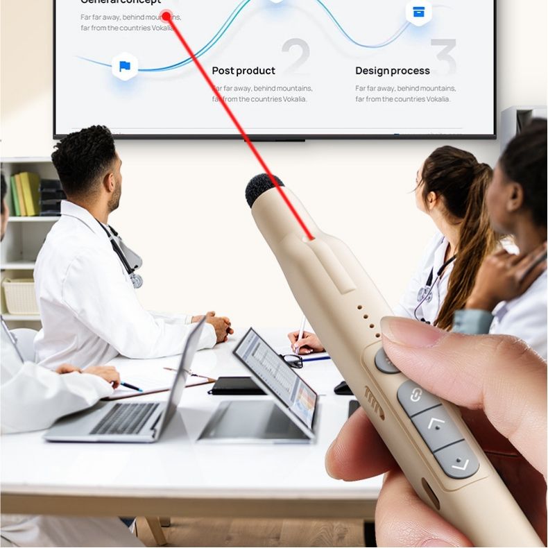 Retractable & Rechargeable Wireless Presenter