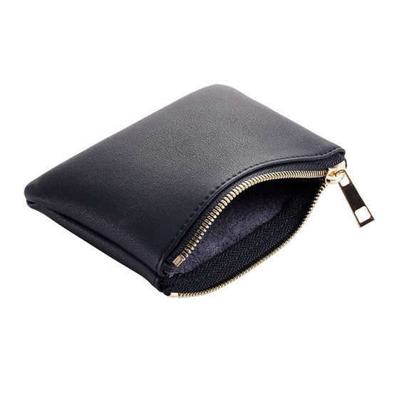Premium PU Leather Zipper Coin Pouch - hover image
