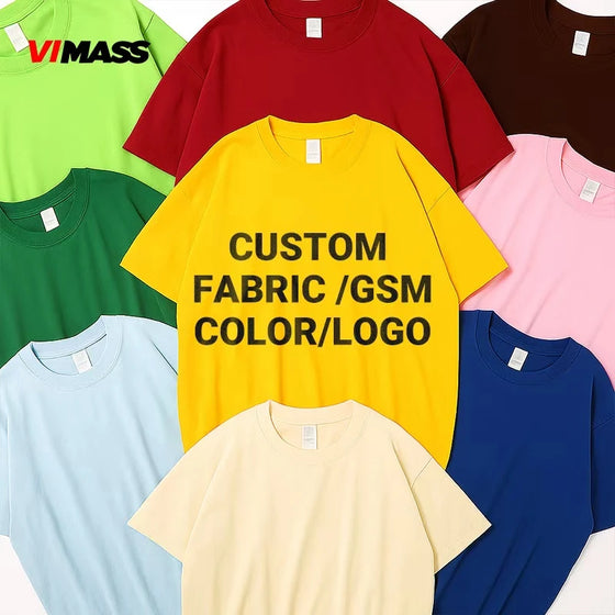 New Arrival Heavyweight Cotton Customize Bold Logo Print Tshirt Men's American Streetwear T-Shirt - hover image