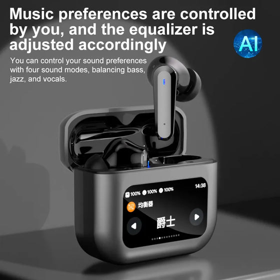 Free Sample NEEXXT Q30AI Hot Selling Touch Screen LED Display AI TWS Earbuds Earphones for Travel and Business - hover image