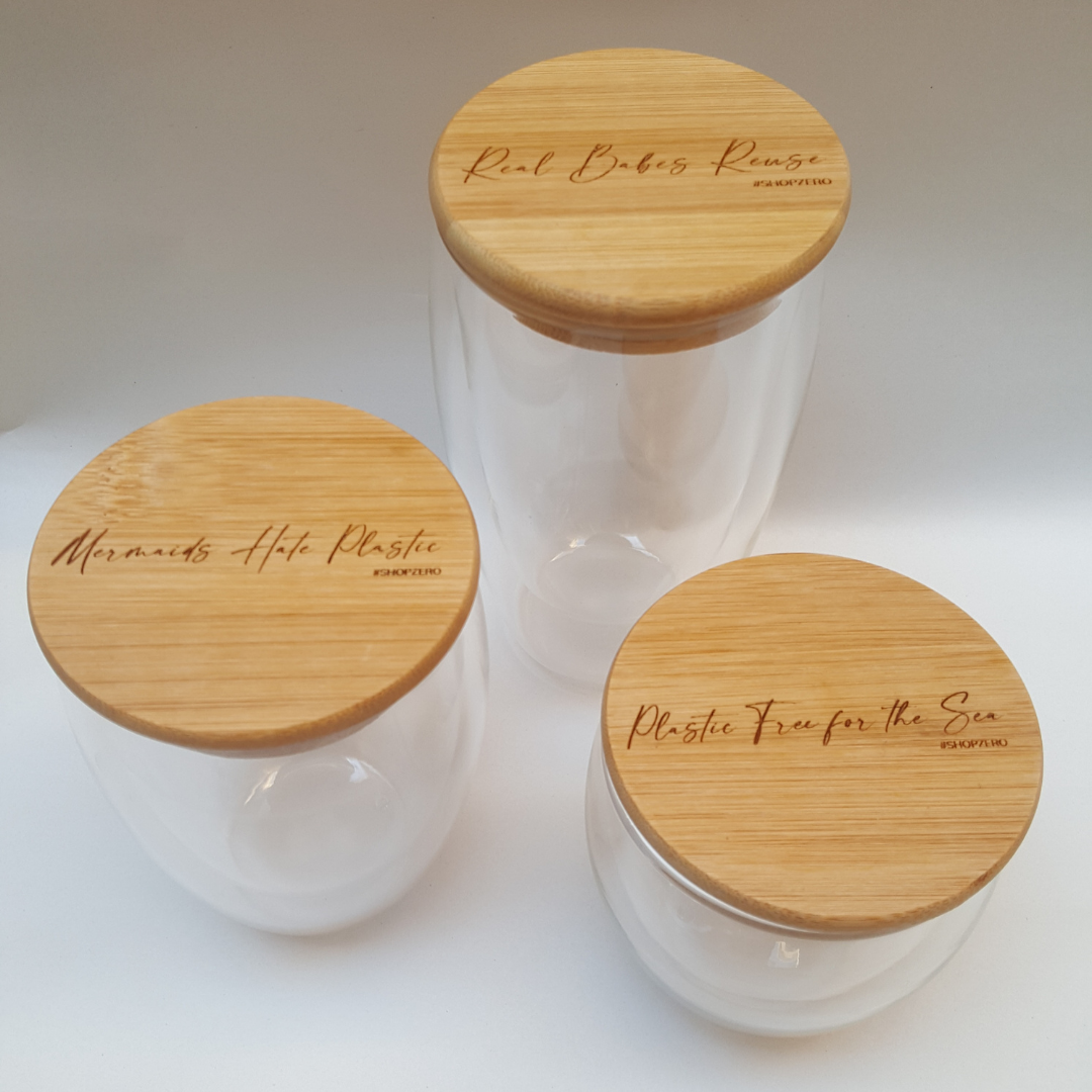 250ml FloatView BambooLid Glass Mug