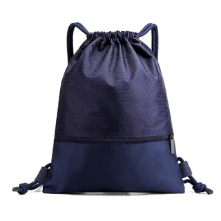 Water-Resistant Drawstring Backpack with Front Pocket