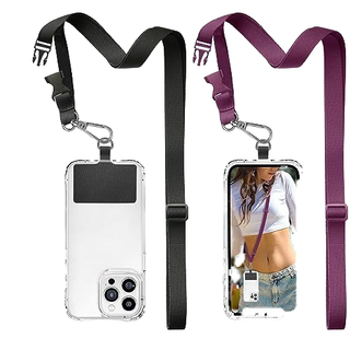 Adjustable Crossbody Phone Lanyard With Quick-Release Buckle