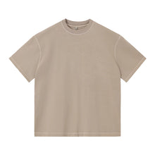 US Size 100% Cotton Dazzle Dyed Oversized Streetwear Unisex Fashion T-Shirt Shorts Set Drop Shoulders Casual Summer Style