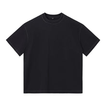 US Size 100% Cotton Dazzle Dyed Oversized Streetwear Unisex Fashion T-Shirt Shorts Set Drop Shoulders Casual Summer Style