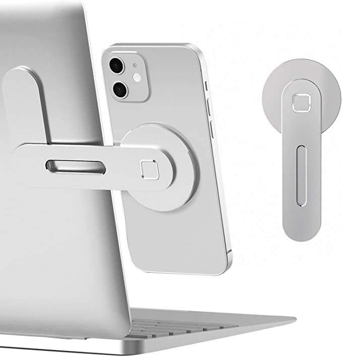 Magnetic Laptop Phone Mount with Adhesive Backing
