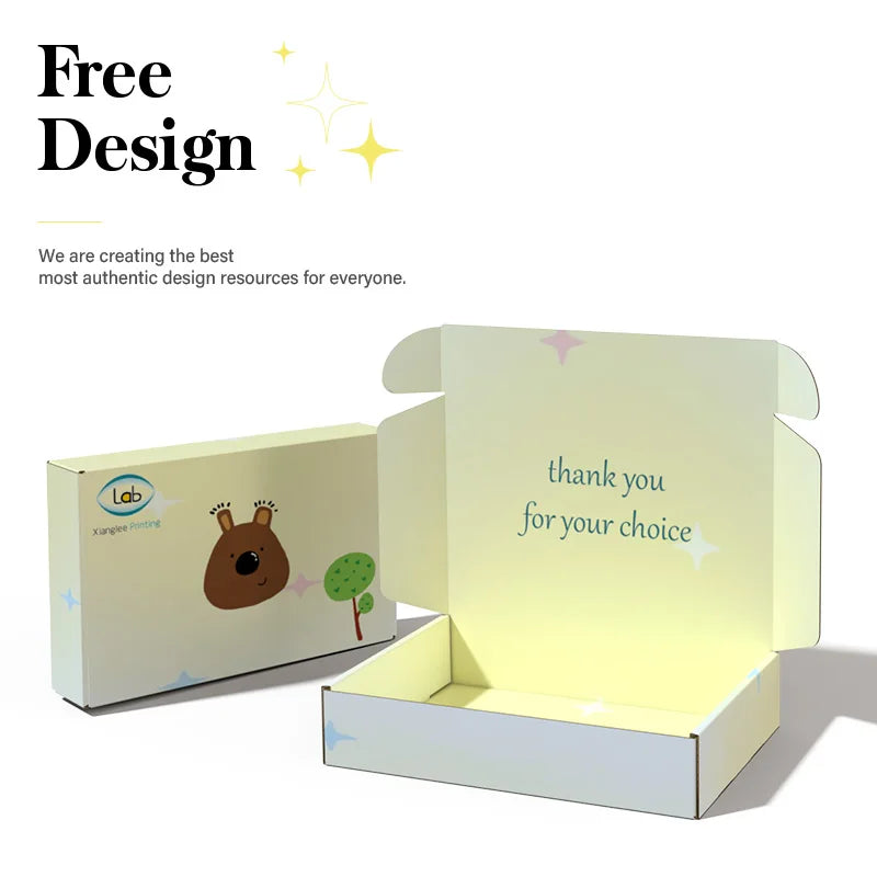 Custom Attractive Price Hot Sale Kraft Portable Biodegradable Compostable Corrugated Packaging Clothing Mailer Box Embossing