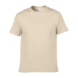 Plus Size 100% Cotton 150 GSM Custom Logo Printed Solid Color Lightweight Breathable O-Neck T-Shirt Men European Size Plain Dyed