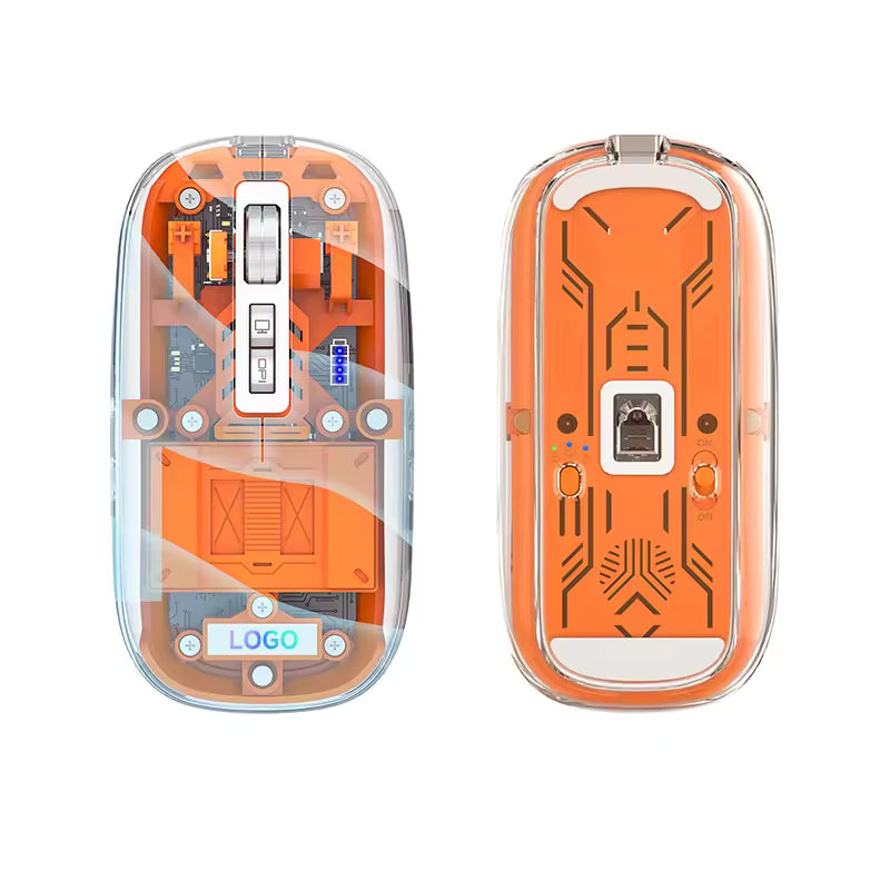Transparent Rechargeable Bluetooth Mouse