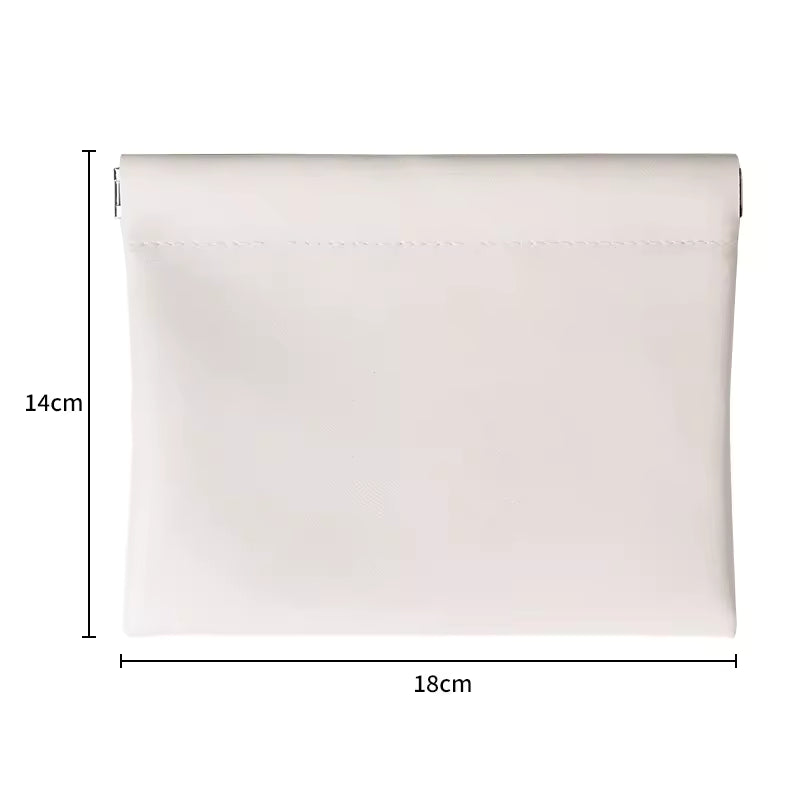 PU Leather Auto-Closure Pouch