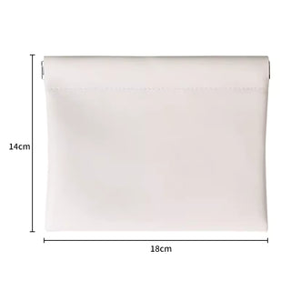 PU Leather Auto-Closure Pouch