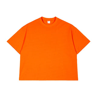 100% Cotton Boxy Men's T-Shirt 240 GSM Heavyweight Streetwear Oversized Dropped Shoulders Cropped Custom Logo Short American OEM
