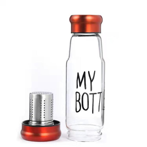 500ml Premium Glass Bottle with Tea Infuser - hover image