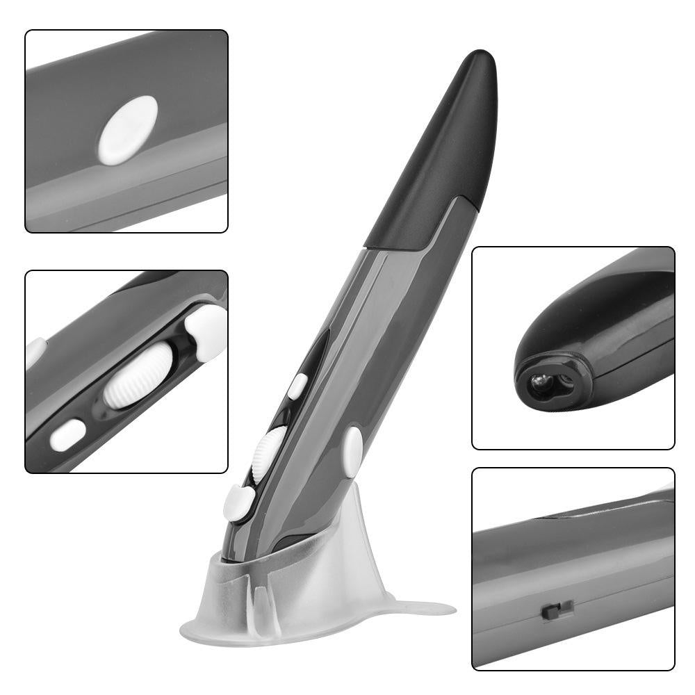 Ergonomic Pen-Style Wireless Mouse