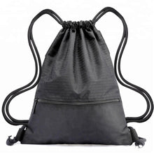 Water-Resistant Drawstring Backpack with Front Pocket