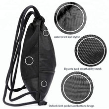 Water-Resistant Drawstring Backpack with Front Pocket