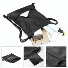 Water-Resistant Drawstring Backpack with Front Pocket