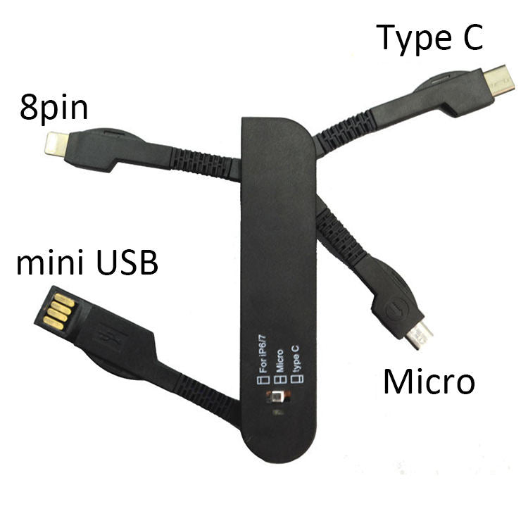 Multi-Connector Swivel Charging Cable