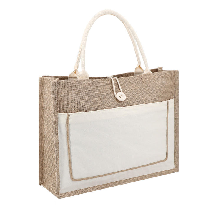 Jute Laminated Tote Bag