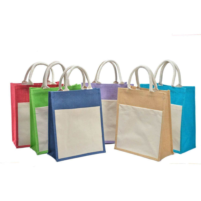 JutePocket Laminated Tote Bag