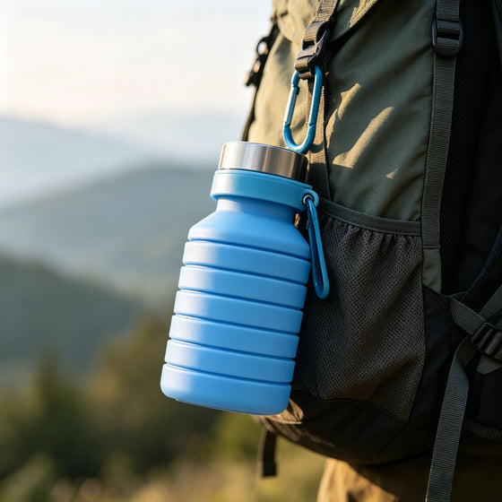 FlexiFold 500ml Collapsible Silicone Bottle - hover image