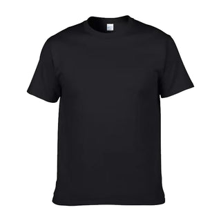Plus Size 100% Cotton 150 GSM Custom Logo Printed Solid Color Lightweight Breathable O-Neck T-Shirt Men European Size Plain Dyed
