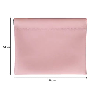 PU Leather Auto-Closure Pouch