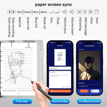 Smart Notebook and Pen Set with AI Office Design Renderings Language Translation Spiral Style-New Product
