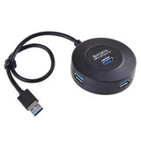 Compact 4-Port USB Charging Hub