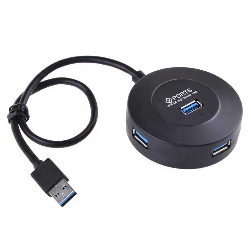 Compact 4-Port USB Charging Hub