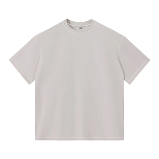 US Size 100% Cotton Dazzle Dyed Oversized Streetwear Unisex Fashion T-Shirt Shorts Set Drop Shoulders Casual Summer Style