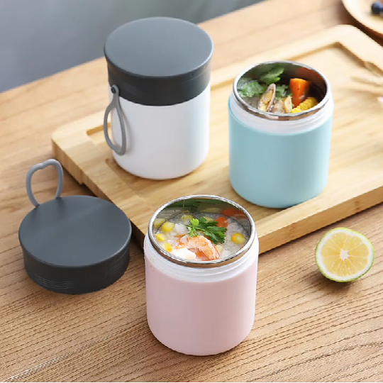 450ml Stainless Steel Thermal Food Jar (with Foldable Spoon)