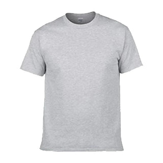 Plus Size 100% Cotton 150 GSM Custom Logo Printed Solid Color Lightweight Breathable O-Neck T-Shirt Men European Size Plain Dyed